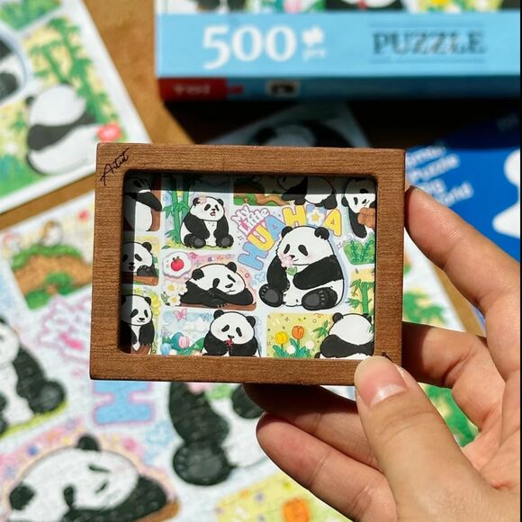 We Love Hua Hua 500 Piece Jigsaw Puzzle - Picture 5 of 5